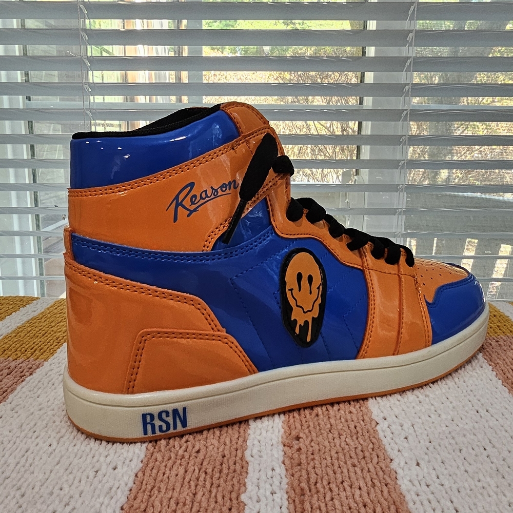 Reason Orange and Blue High-Tops